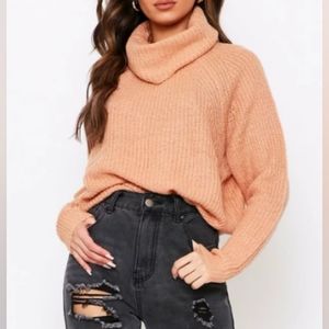 Oversized Medium  turtle neck knit sweater